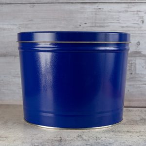 2 gallon blue tin