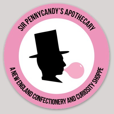 sir pennycandys round sticker